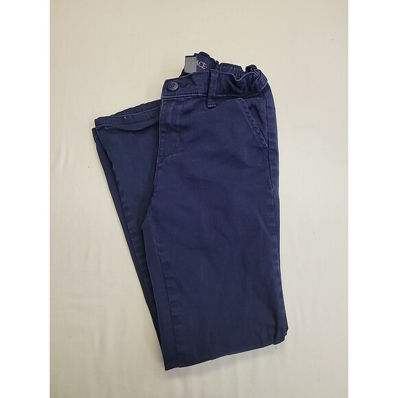 Children's Place Girls Size 8 Navy Blue‎ Uniform Pants Adjustable Waist School - Picture 1 of 5